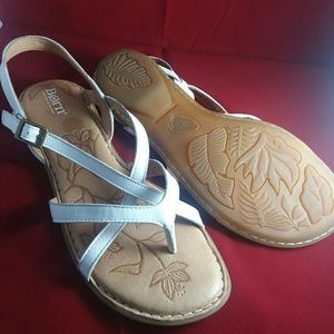 Born Handcrafted Springtime Leather Sandals NWOT